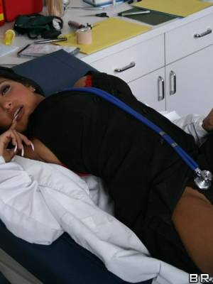 Sexy doctor with big tits Ricki Raxxx Porn Pics english 03