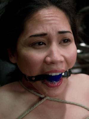 Asian with big tits Jessica Bangkok gets finger fucked & dicked while bound Porn Pics english 17