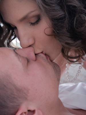 Cute teen girl with wavy hair sucks and fucks a couple of cocks at once Porn Pics english 06