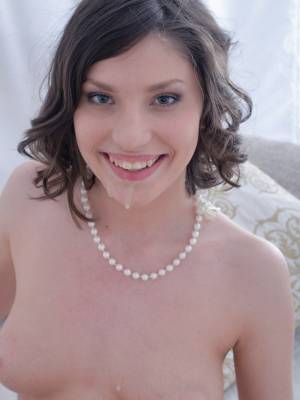 Cute teen girl with wavy hair sucks and fucks a couple of cocks at once Porn Pics english 21