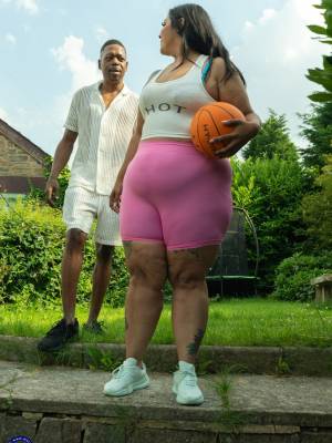 Obese mature lady engages in hardcore sex with a black guy in the living room Porn Pics english 04