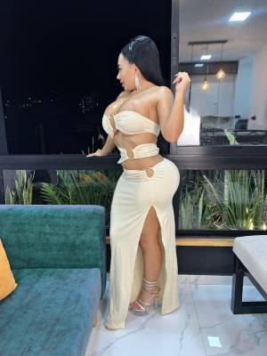 Hot Latina chick models hot dresses and heels in solo action Porn Pics english 15