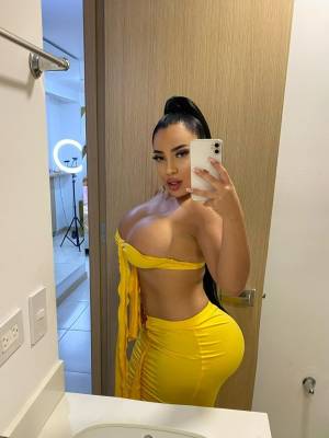 Hot Latina chick with a huge ass takes selfies in a variety of outfits Porn Pics english 15