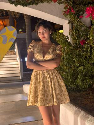 Teen amateur with short hair sports a swimsuit while crossdressing at a resort Porn Pics english 06