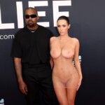 Bianca Censori naked at the Grammys in a transparent dress