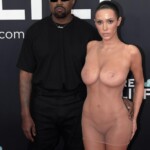 Bianca Censori naked at the Grammys in a transparent dress