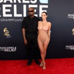 Bianca Censori naked at the Grammys in a transparent dress
