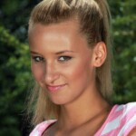 Cute beauty Jessica Mazury posing for you in the garden