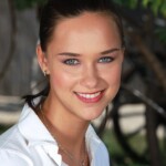 Nice beauty Viktoria Sweet posing for you outdoor