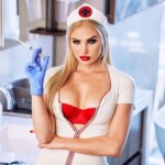 Naughty nurse Kenzie Anne likes to tease
